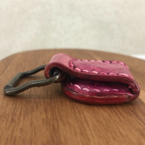 本革 キークリップ（赤茶） のサムネイル 2